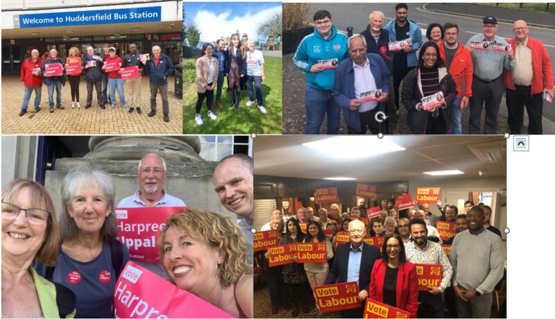 Huddersfield Labour Party campaigning. 